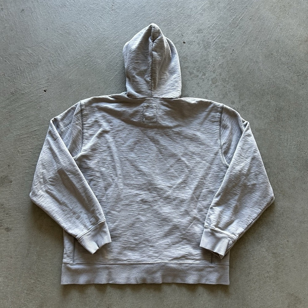 Vintage Gap Sweatshirt Size Large Gray Full Zip Hoodie Blank Heavyweight - Picture 4 of 5